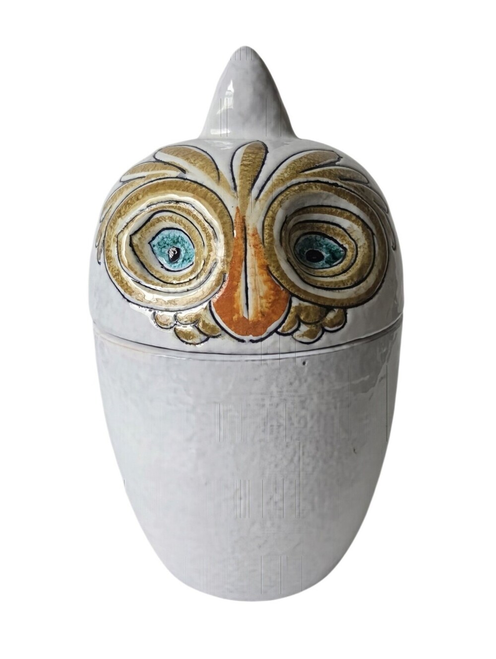 Owl Candy Jar Canister w/ Lid Ceramic 36 oz - Unique Kitchen & Home Decor